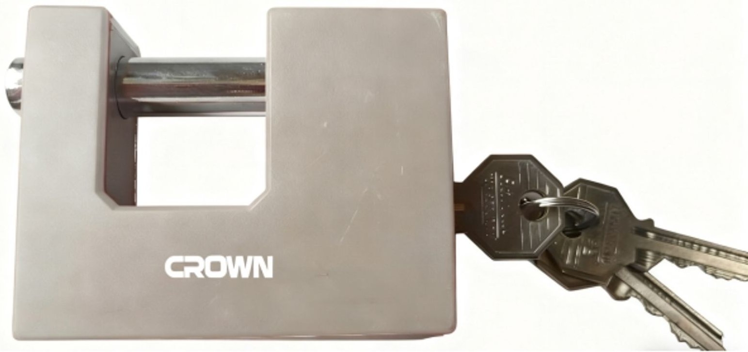 Замок навісний пружинний CROWN CESL-RB70, 70 мм