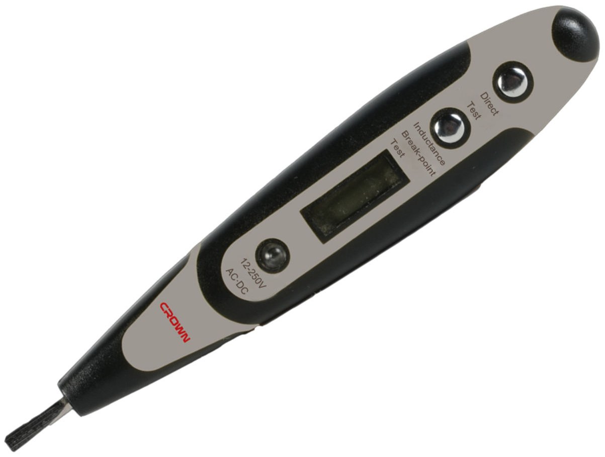 Викрутка-індикатор цифрова CROWN CPHET-TDA250, Test voltage: 12-250V Size: 140mm*26mm