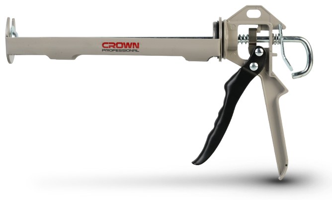 Пистолет для герметика CROWN CPHGN-BDB09 усиленный, 9" - 225mm φ55mm 1.5mm