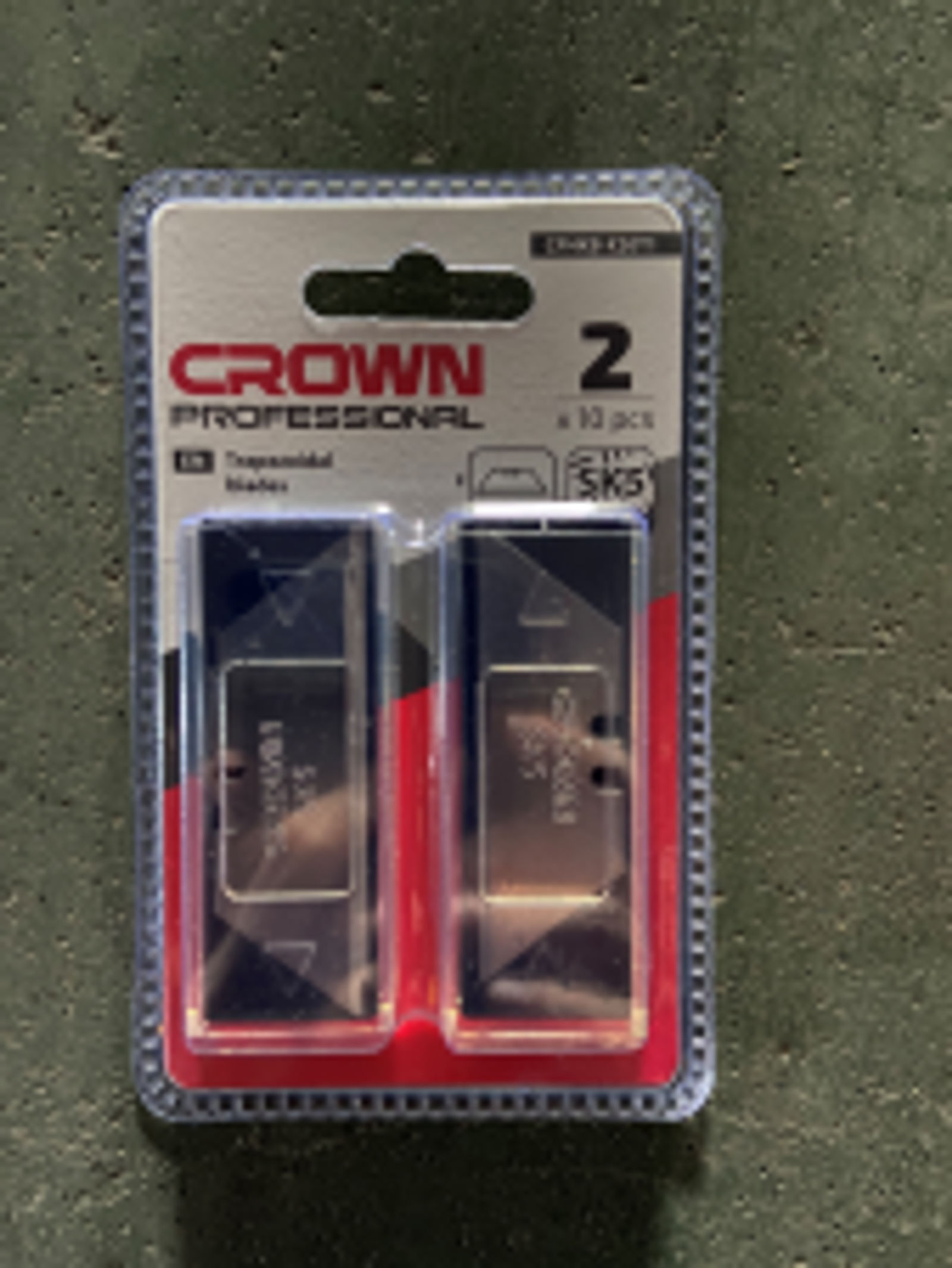 Trapezoid blades CROWN CPHKB-X20T1, SK5, 20 pcs