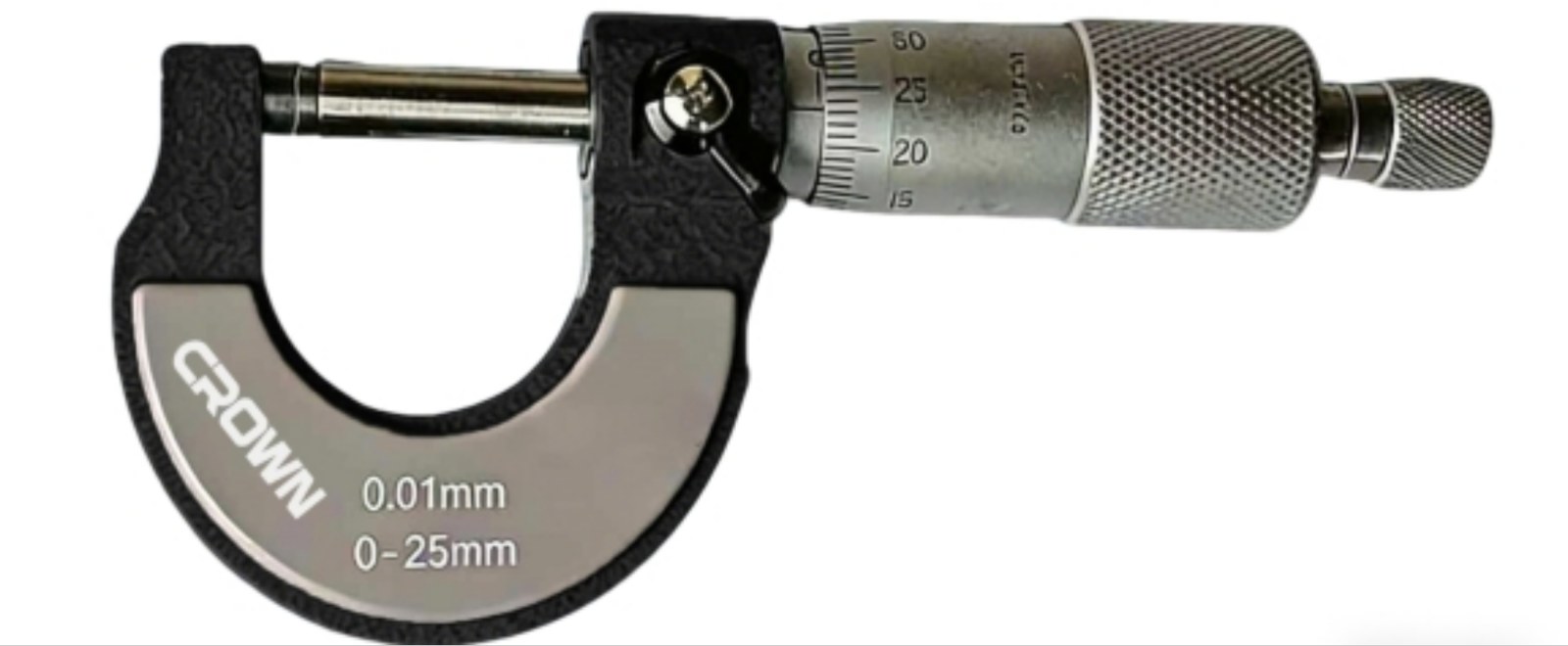 Микрометр механический CROWN CPHMI-MMA25, 0-25mm