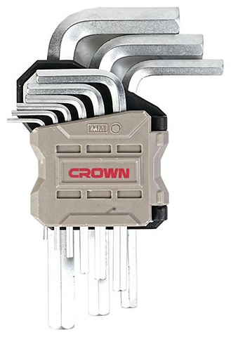 Набір шестигранних ключів CROWN CPHOK-HMAX09, 9 предметів