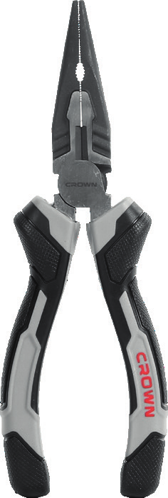 Плоскогубці довгогубці посилені CROWN CPHPL-LNB06, 6"