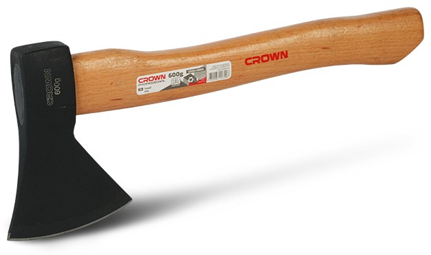 Сокира з дерев'яною ручкою CROWN CPHSA-SWA20, 1,5 фунт