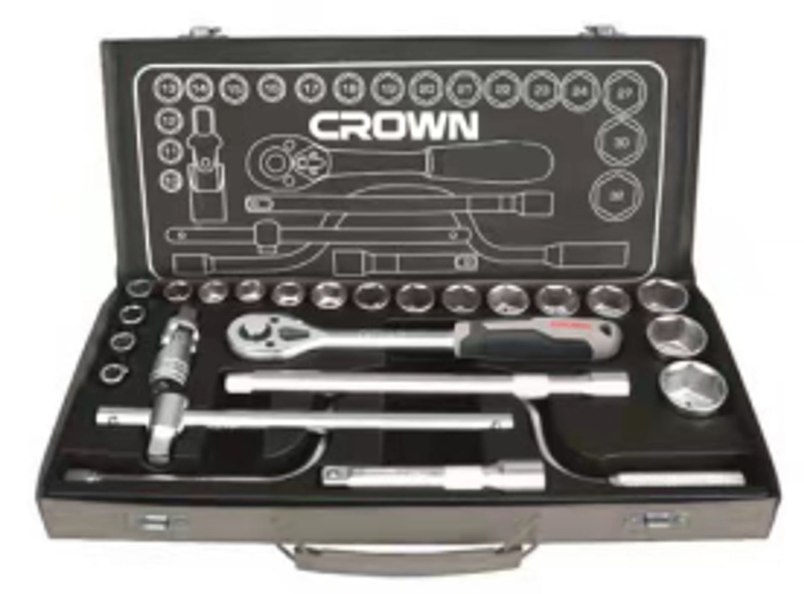 Набір ручного інструменту CROWN CPHSW-XA24, 24 предметів