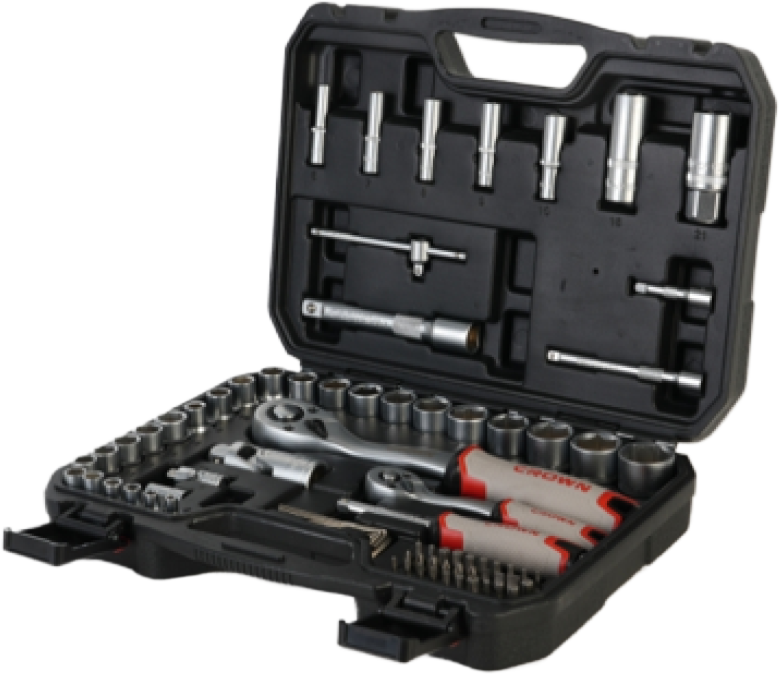 Набір торцевих головок CROWN CPHSW-XE82BA, 82 шт, 1/4"