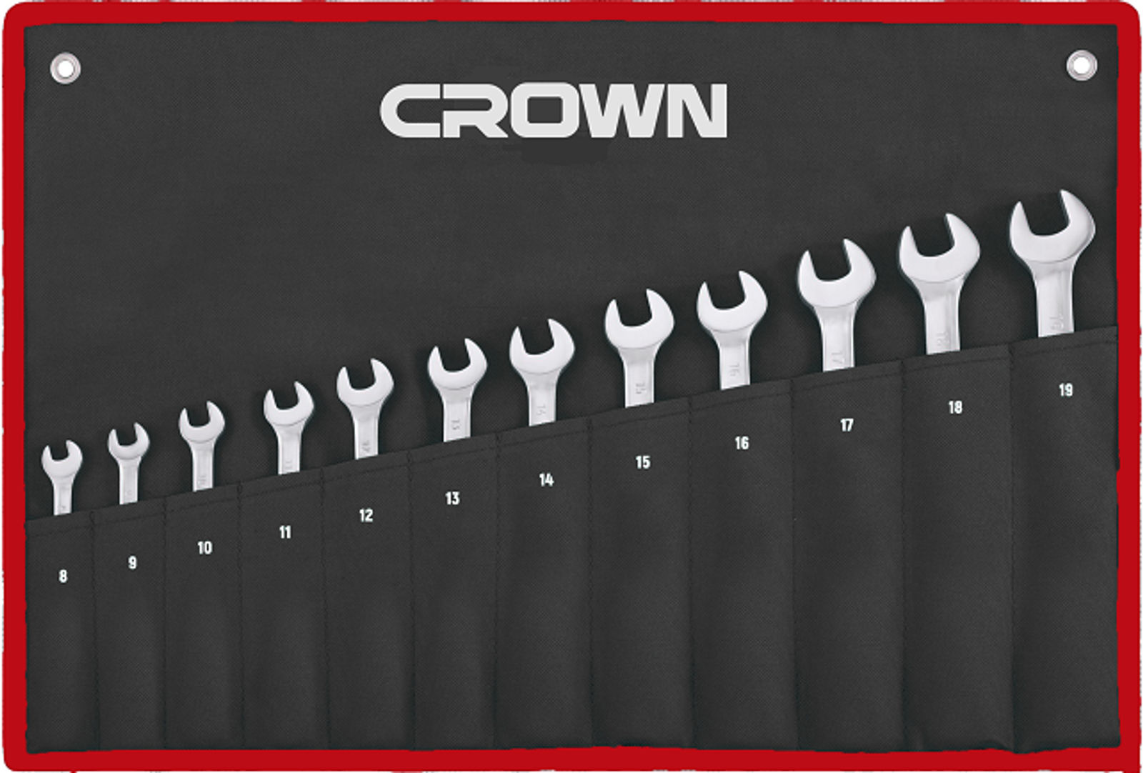 Набір ключів ріжково-накидних CROWN CPHWC-XB12, 12 предметів