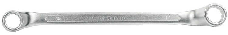 Ключ накидний двосторонній CROWN CPHWR-A0607, 6×7 мм