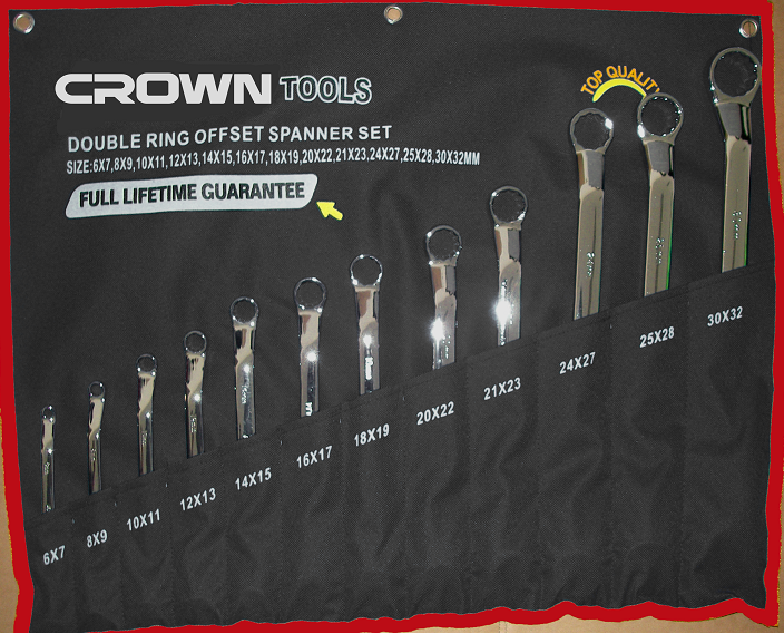 Набір накидних ключів CROWN CPHWR-XA12, 12 предметів