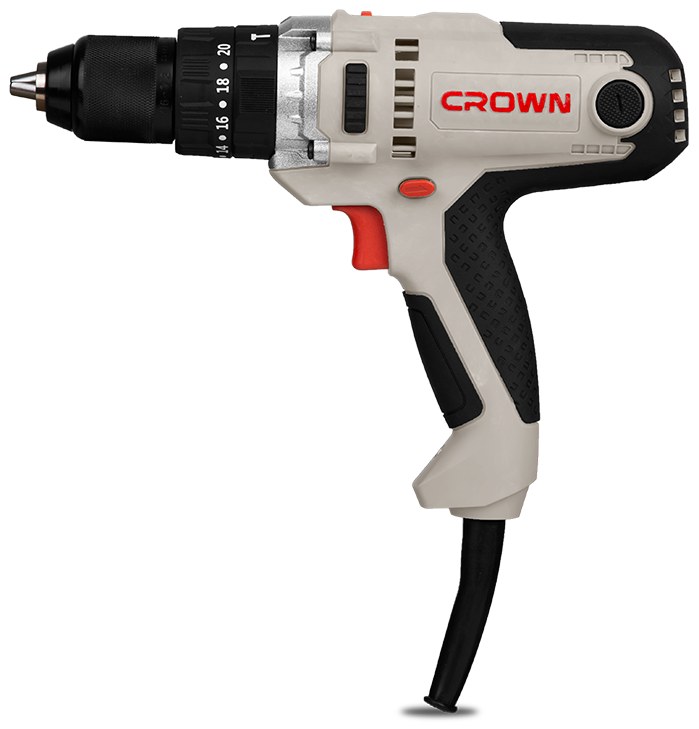 Дриль електричний CROWN CT10152, 420 Вт, 13 мм