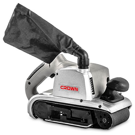 Стрічкова шліфувальна машина CROWN CT13200, 1200 Вт, 100 мм