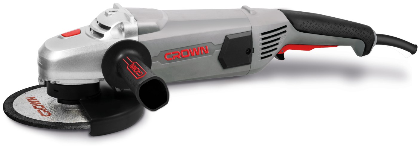 Кутова шліфувальна машина CROWN CT13489-180N, 2600 Вт, 180 мм