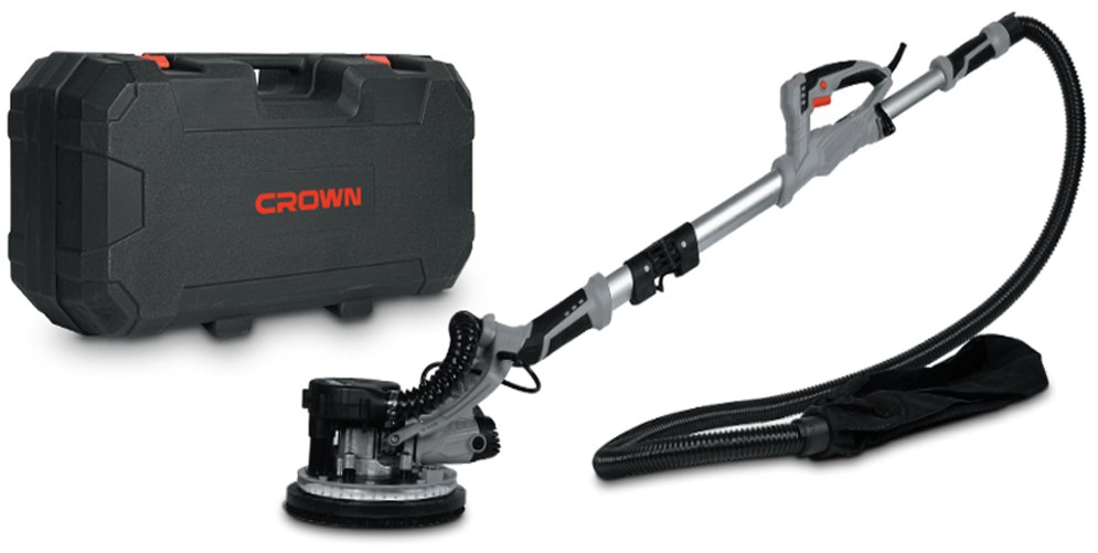 Шліфмашина для стін і стелі CROWN CT13608L BMC, 750 Вт, 215 мм