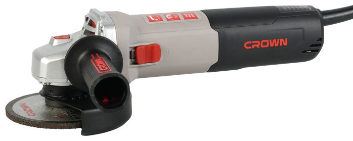 Кутова шліфувальна машина CROWN CT13677-125RSV, 1500 Вт, 125 мм