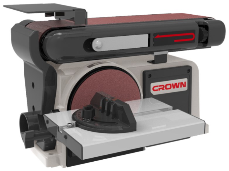 Стрічкова шліфувальна машина CROWN CT13750