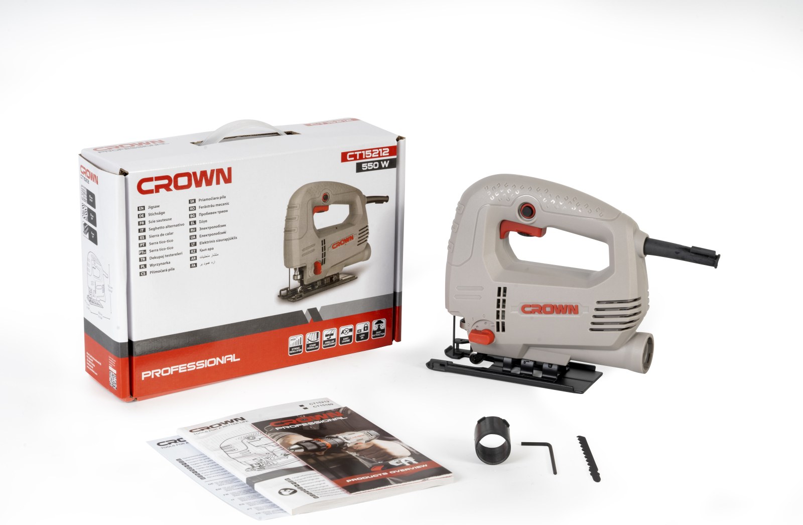 Електролобзик CROWN CT15212, 550 Вт, 18 мм