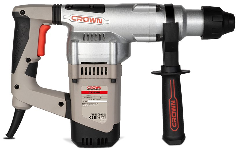 Перфоратор CROWN CT18188 BMC, 1500 Вт, 32 мм, 5 Дж