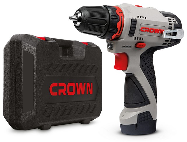 Дриль-шуруповерт акумуляторний CROWN CT21072HX-2 BMC, 2 АКБ + зарядний пристрій