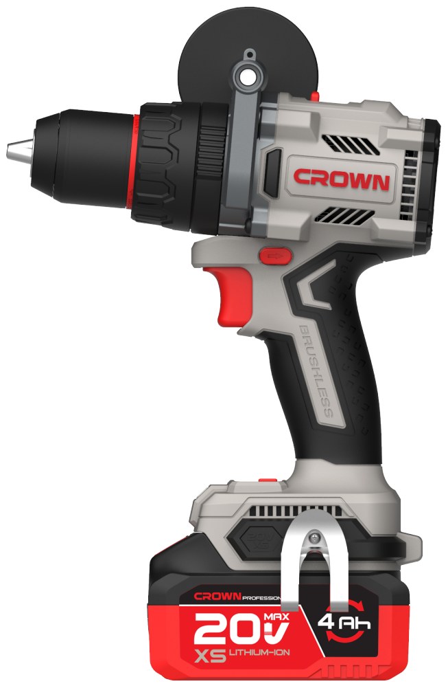 Акумуляторний ударний дриль-шуруповерт CROWN CT21153XMS-4 BMC