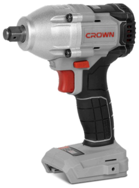 Акумуляторний ударний гайковерт CROWN CT22043XS-4 BMC, 20 В, 4.0 А·год, 600 Н·м
