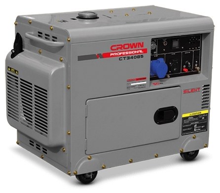 Дизельний генератор CROWN CT34085, 5.5 кВт, 6 кВт, 220 В