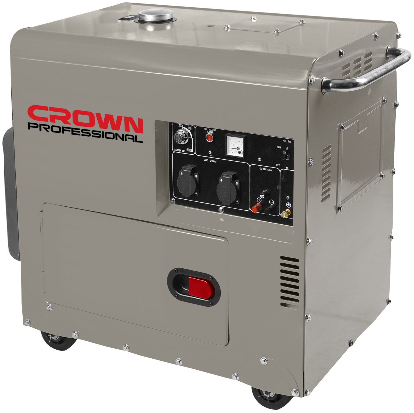 Генератор дизельний у шумозахисному кожусі CROWN CT34152