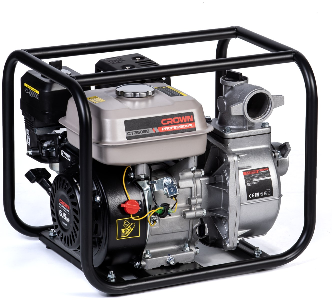 Мотопомпа бензинова CROWN CT35088, 50 мм, 2"