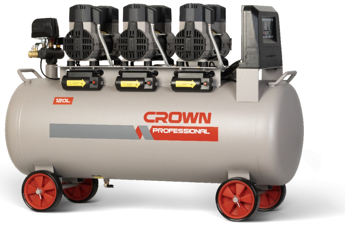Компресор повітряний безоливний CROWN CT36153(AL2-1000A-30120)