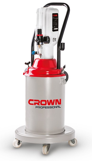 Air grease gun CROWN CT38097, 0.85 l/min, tank 12 l