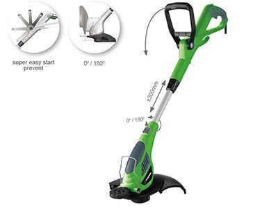 Электрический триммер TRUEGREEN TG7A222, 550 Вт, 33 см